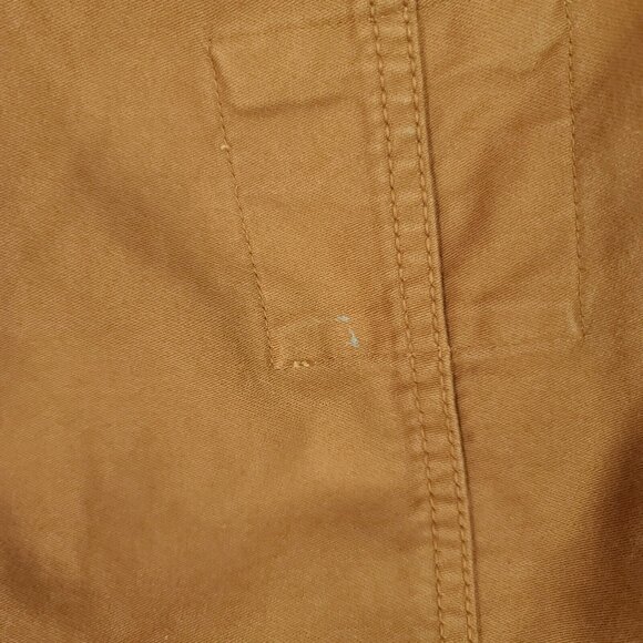 Gap Jacket Mens Medium Military Fishtail Parka Removable Hood Liner Brown Canvas - Picture 10 of 13